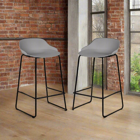 Rocco Stools - Light Grey - Sold in pairs