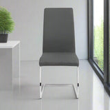 Julian Bowen Dining Chairs Roma Cantilever Dining Chairs Slate Grey - Sold in pairs