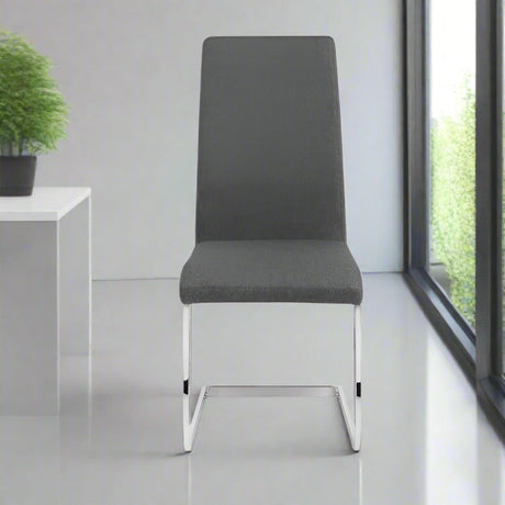 Julian Bowen Dining Chairs Roma Cantilever Dining Chairs Slate Grey - Sold in pairs