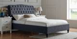 Limelight Rosa Bed Frame Single (90cm) Rosa Dark Grey Fabric Bed