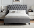 Limelight Rosa Bed Frame Single (90cm) Rosa Light Grey Fabric Bed