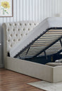 Limelight Rosa Ottoman Bed Frame Single (90cm) Rosa Natural Fabric Ottoman Storage Bed
