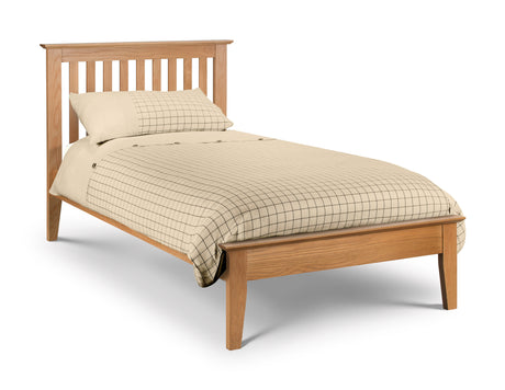 Julian Bowen Bed Salerno 90cm Single Bed - Oak