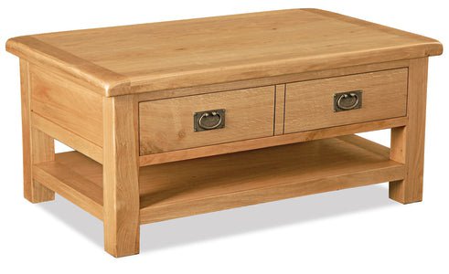 Global Home Furniture Coffee Table Salisbury Large Coffee Table + Drawer And Shelf