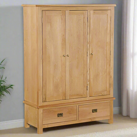 Global Home Furniture Wardrobe Salisbury Lite Triple Wardrobe