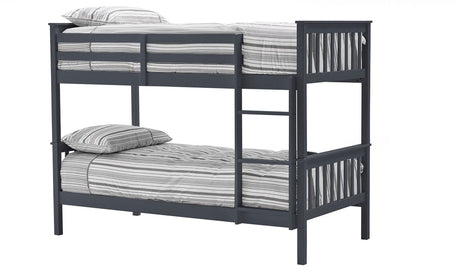 Vida Living Bunk Bed Salix Grey Single Bunk Bed