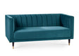 Julian Bowen Sofas Salma Scalloped Back 2 Seater - Teal