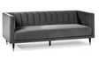 Julian Bowen Sofas Salma Scalloped Back 3 Seater- Grey