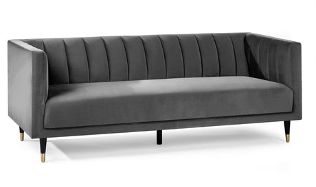 Julian Bowen Sofas Salma Scalloped Back 3 Seater- Grey