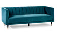 Julian Bowen Sofas Salma Scalloped Back 3 Seater - Teal