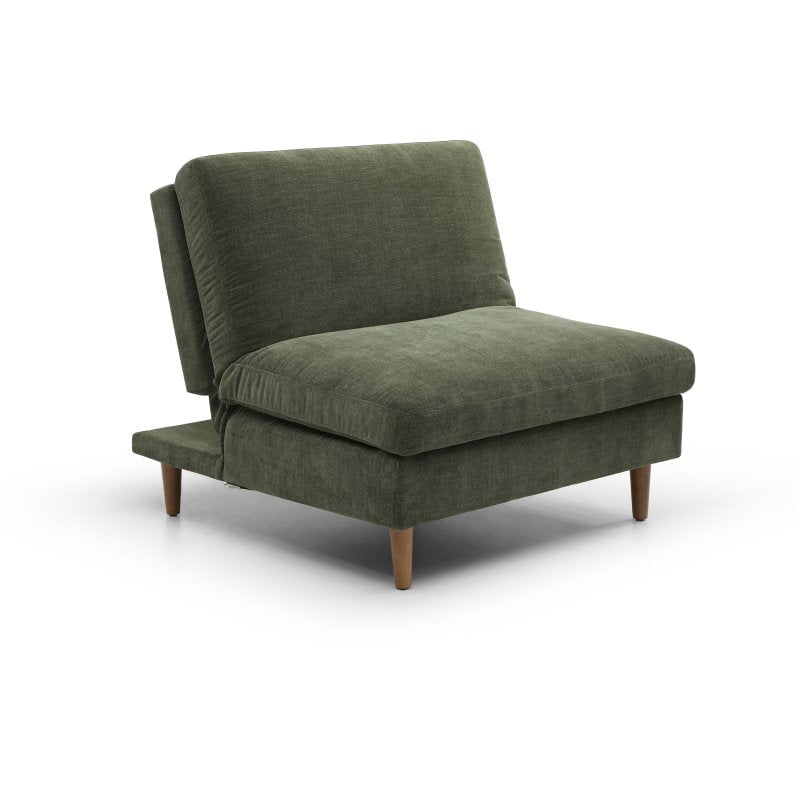 Kyoto Sofa Bed Olive Scott Fabric Click Clack Chair