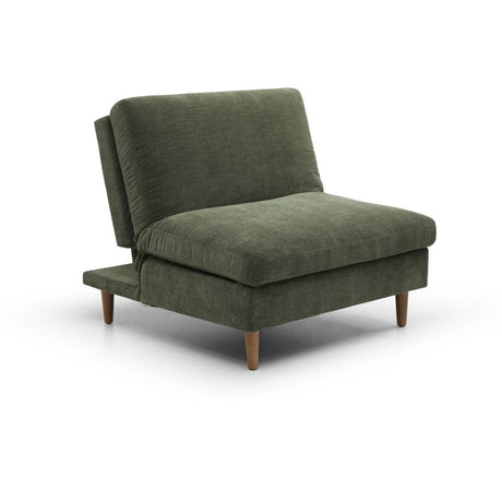 Kyoto Sofa Bed Olive Scott Fabric Click Clack Chair
