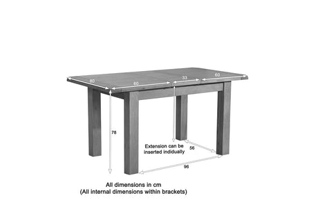 Your Home Style Dining Table Shrewton 120/153 Extending Dining Table