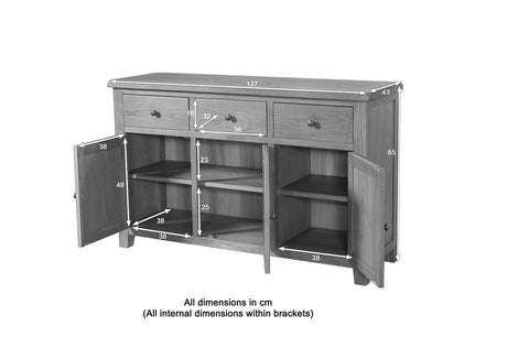 Your Home Style Sideboard Shrewton 3 Door Sideboard