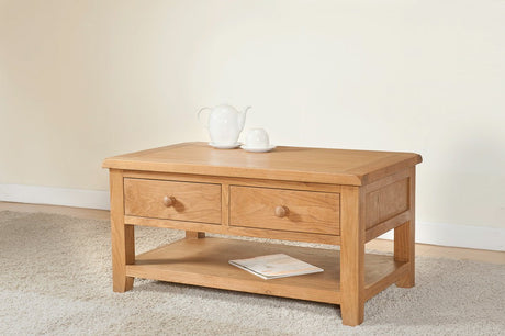 Your Home Style Coffee Table Shrewton Coffee Table with 2 Drawers