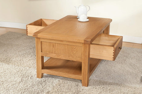 Your Home Style Coffee Table Shrewton Coffee Table with 2 Drawers