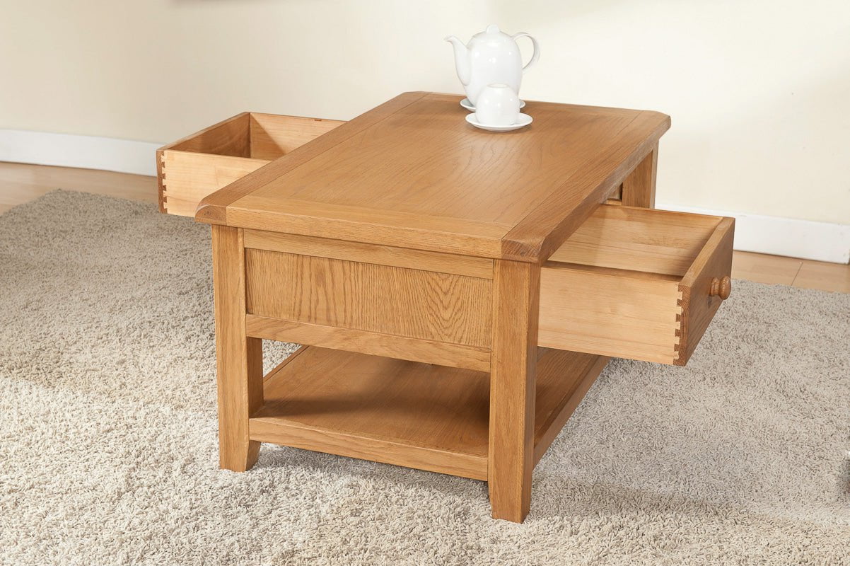Your Home Style Coffee Table Shrewton Coffee Table with 2 Drawers
