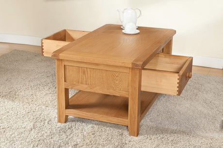 Your Home Style Coffee Table Shrewton Coffee Table with 2 Drawers
