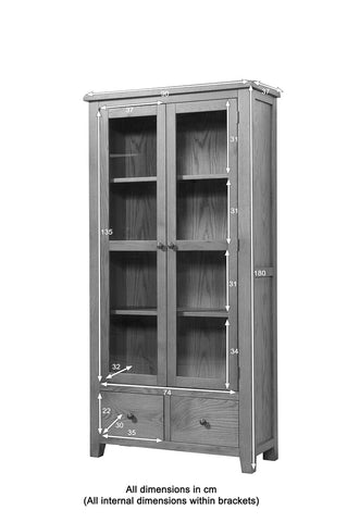 Shrewton Display Cabinet with Glass Doors