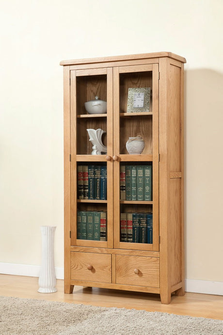Your Home Style Cabinet Shrewton Display Cabinet with Glass Doors