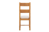 Your Home Style Dining Chairs Shrewton Pair of Rustic Chairs - Fabric Seat Pad