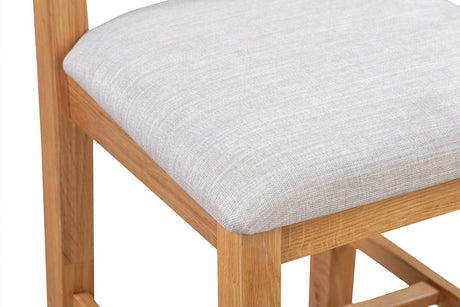 Your Home Style Dining Chairs Shrewton Pair of Rustic Chairs - Fabric Seat Pad