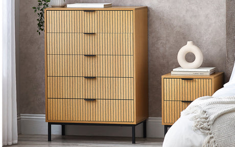 Julian Bowen Chests Sia 5 Drawer Chest