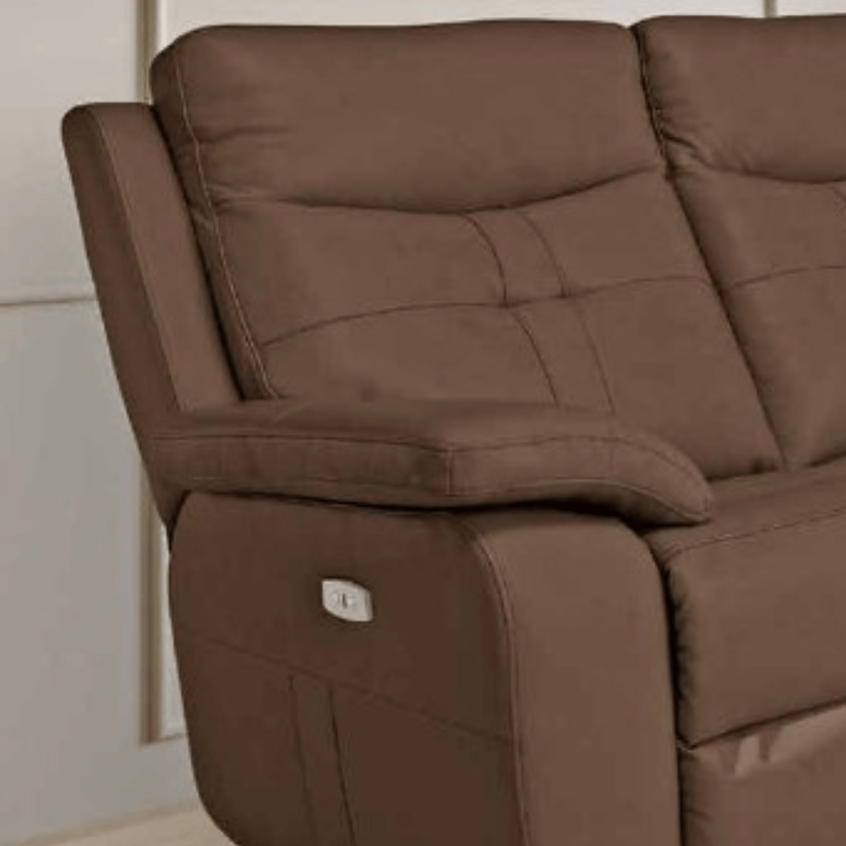 Earth Collection Recliners Sophia Brown Leather Electric Reclining Chair