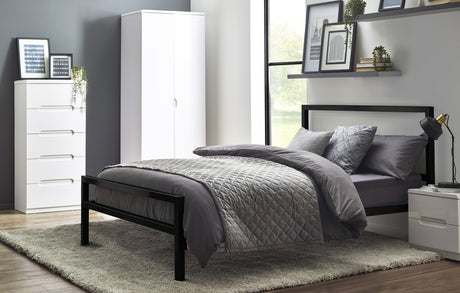 Julian Bowen Bed Soto Metal Bed 120Cm - Satin Black