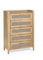 Julian Bowen Chests Sydney 5 Drawer Chest