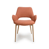 Furniture Link Dining Chair Sydney Easy Clean Brick Fabric Chair (Sold in Pairs)