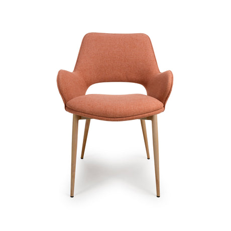 Furniture Link Dining Chair Sydney Easy Clean Brick Fabric Chair (Sold in Pairs)