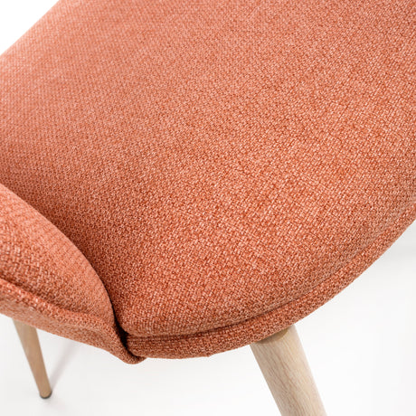Furniture Link Dining Chair Sydney Easy Clean Brick Fabric Chair (Sold in Pairs)