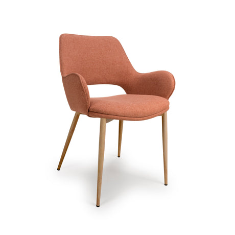 Furniture Link Dining Chair Sydney Easy Clean Brick Fabric Chair (Sold in Pairs)