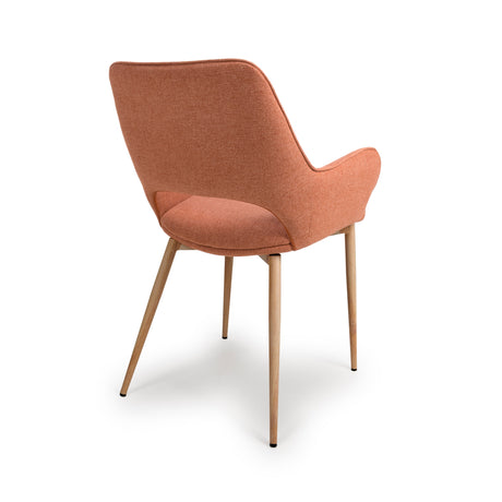 Furniture Link Dining Chair Sydney Easy Clean Brick Fabric Chair (Sold in Pairs)