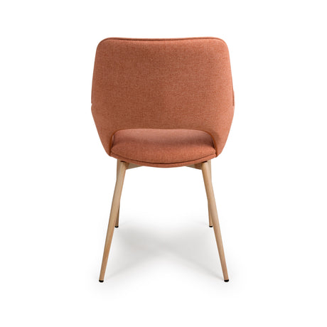 Furniture Link Dining Chair Sydney Easy Clean Brick Fabric Chair (Sold in Pairs)