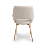 Furniture Link Dining Chair Sydney Easy Clean Natural Fabric Chair (Sold in Pairs)