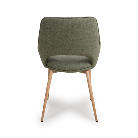 Furniture Link Dining Chair Sydney Easy Clean Sage Fabric Chair (Sold in Pairs)