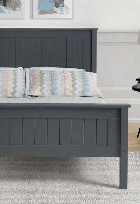 Limelight Taurus Bed Frame Single (90cm) Taurus Dark Grey Wooden Bed Frame