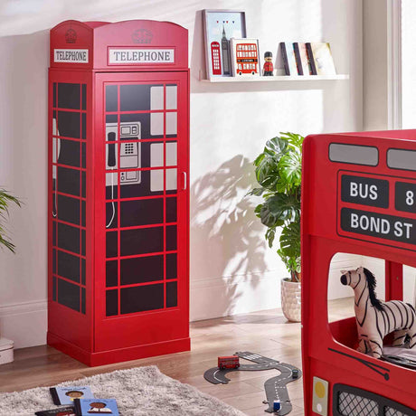 Julian Bowen Wardrobes Telephone Box Wardrobe