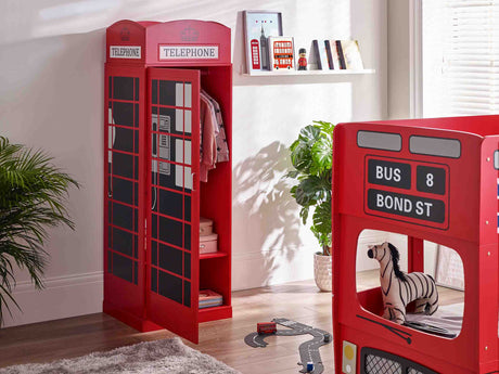 Julian Bowen Wardrobes Telephone Box Wardrobe