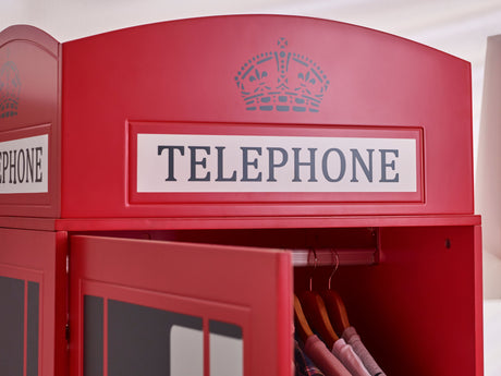 Julian Bowen Wardrobes Telephone Box Wardrobe