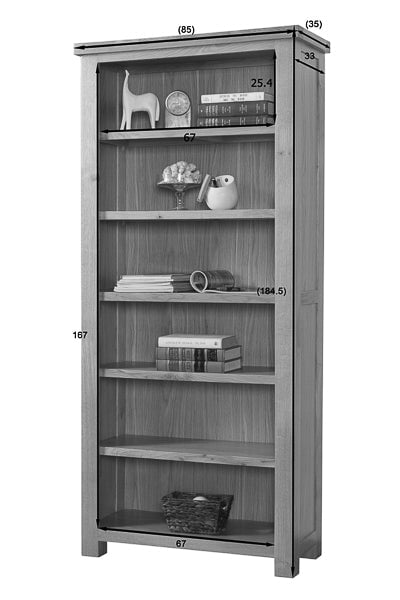 Your Home Style Bookcase Valeswood Large Bookcase