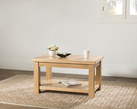 Your Home Style Coffee Table Valeswood Large Coffee Table with Shelf