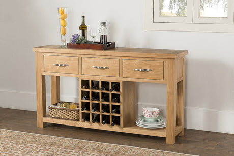 Your Home Style Sideboard Valeswood Open Sideboard with Wine Rack