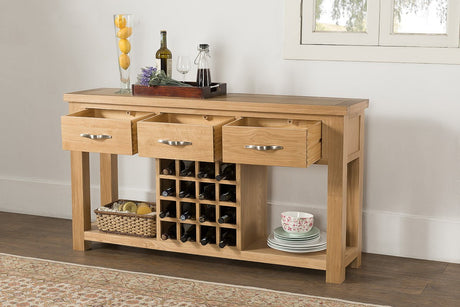 Your Home Style Sideboard Valeswood Open Sideboard with Wine Rack