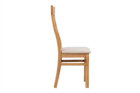 Your Home Style Dining Chairs Valeswood Pair of Valeswood Chairs - Fabric Seat Pad
