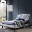 Time Living Bed Frame Double / Grey Venice Luxury Scrolled Bed Frame