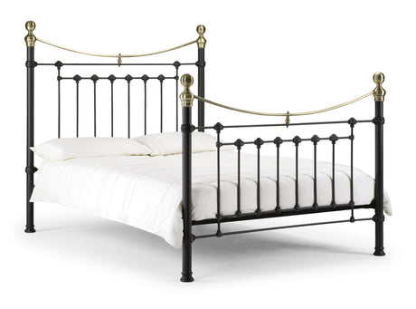 Julian Bowen Bed Victoria 135cm Double Bed - Satin Black