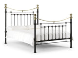 Julian Bowen Bed Victoria 150cm King Bed - Satin Black